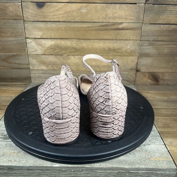 AGL Womens Sz EUR 39.5 US 9.5 Attilio Giusti Leombruni Snake Leather Sandal - Picture 4 of 10